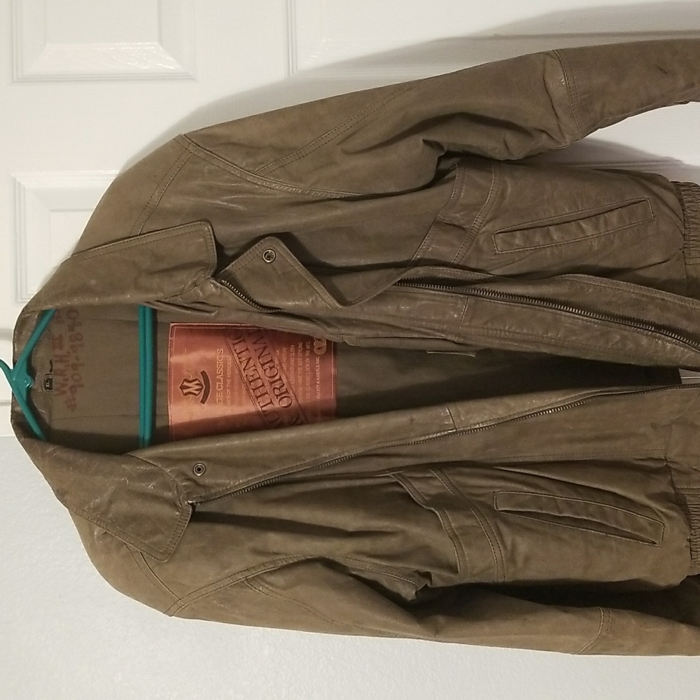 Mirage Classics vintage leather bomber jacket. 5 pocket. Size XL